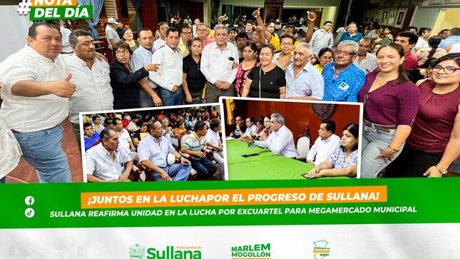 SULLANA REAFIRMA UNIDAD EN LA LUCHA POR EL EXCUARTEL PARA EL MEGAMERCADO MUNICIPAL

