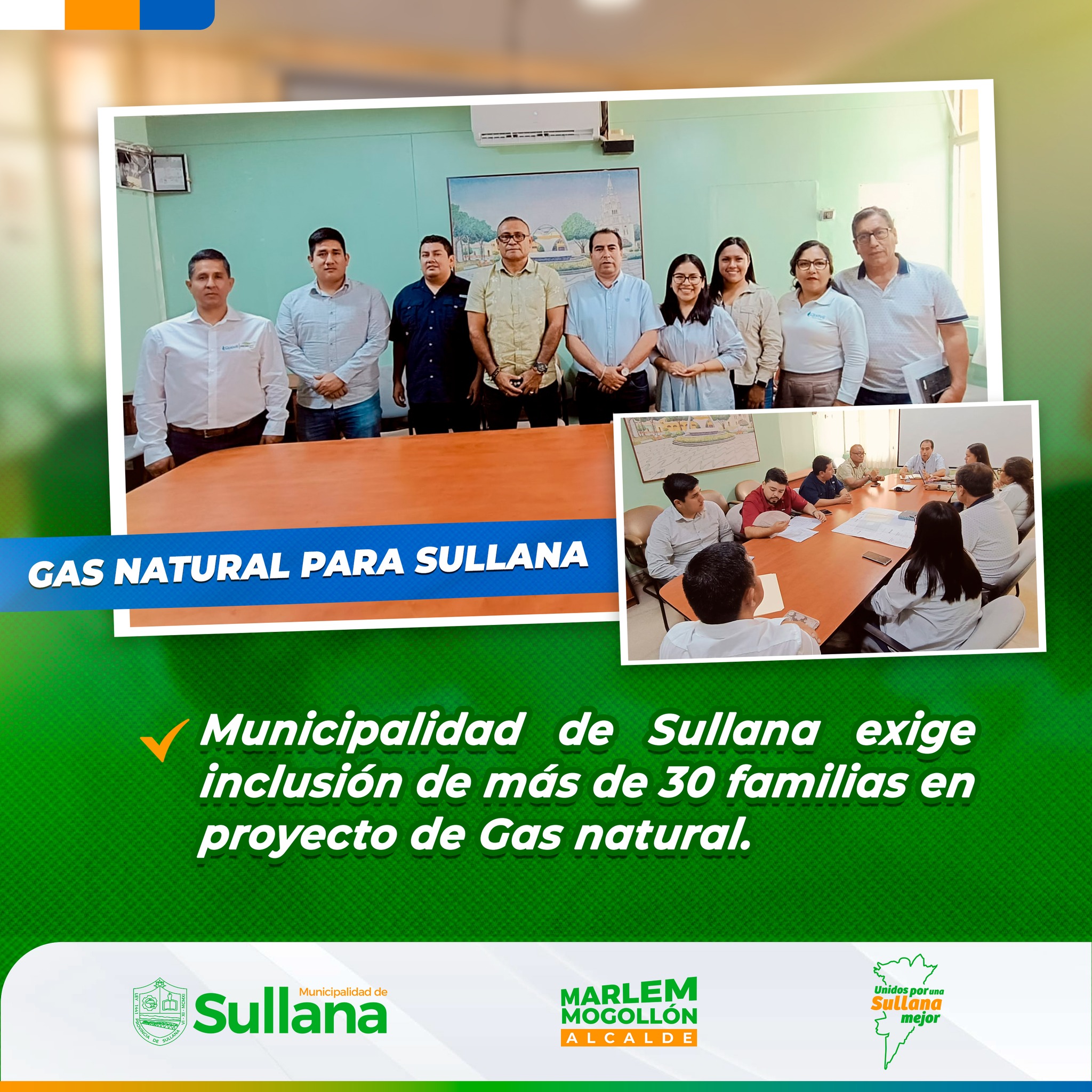 municipalidad de sullana exige inclusión de más de 30 familias en proyecto de gas natural