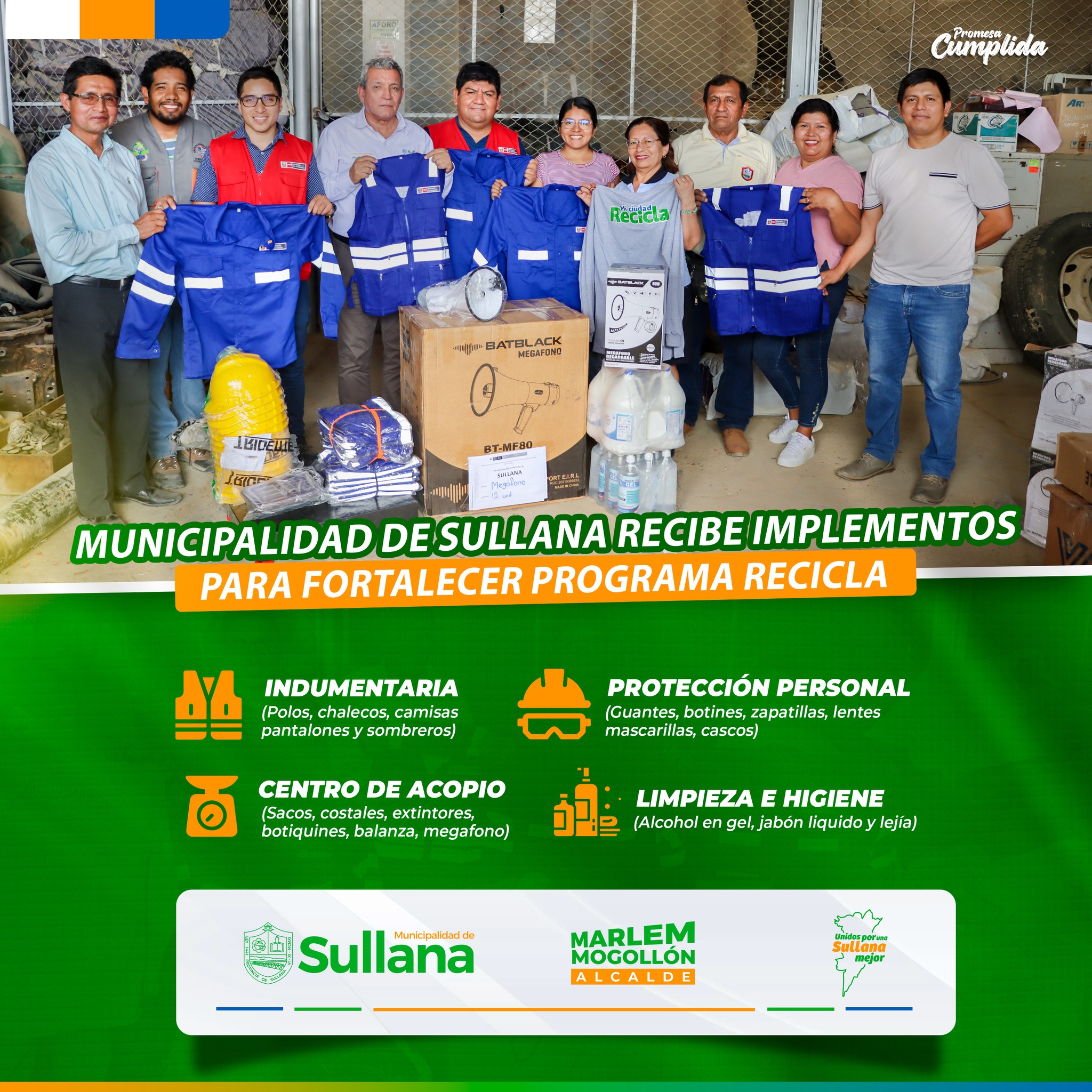 𝗠𝗨𝗡𝗜𝗖𝗜𝗣𝗔𝗟𝗜𝗗𝗔𝗗 𝗗𝗘 𝗦𝗨𝗟𝗟𝗔𝗡𝗔 𝗙𝗢𝗥𝗧𝗔𝗟𝗘𝗖𝗘 𝗘𝗟 𝗣𝗥𝗢𝗚𝗥𝗔𝗠𝗔 𝗥𝗘𝗖𝗜𝗖𝗟𝗔 𝗖𝗢𝗡 𝗡𝗨𝗘𝗩𝗢𝗦 𝗜𝗠𝗣𝗟𝗘𝗠𝗘𝗡𝗧𝗢𝗦