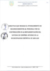 Vista preliminar de documento DIRECTIVA QUE REGULA EL OTORGAMIENTO DE RECONOCIMIENTOS AL PERSONAS POR SU CONTRIBUCION DE LA IMPLEMENTACION DEL SISTEMA DE CONTROL INTERNO
