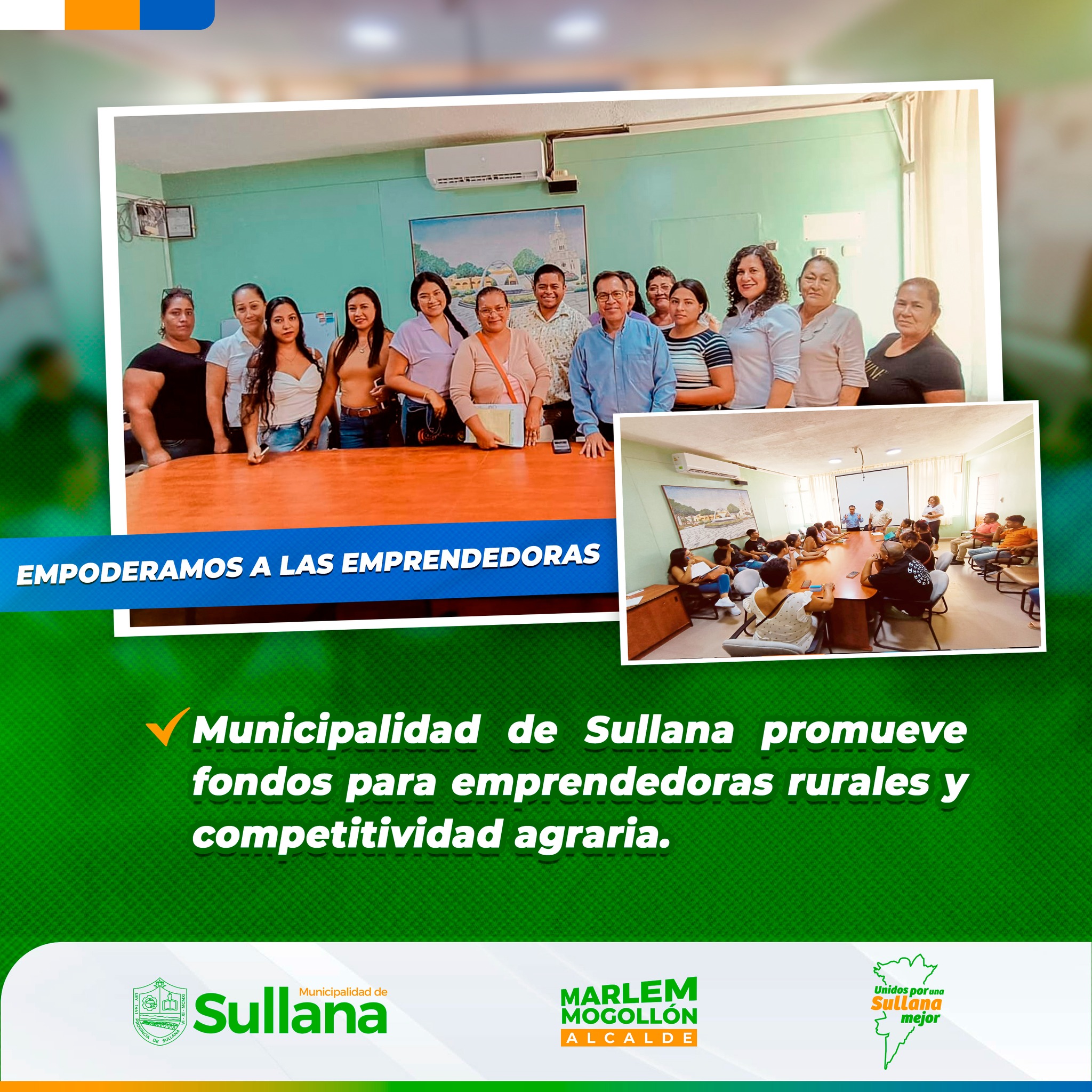 municipalidad de sullana promueve la formalización y acceso a fondos concursables para mujeres emprendedoras