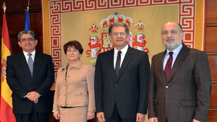 Presidente del TC Óscar Urviola y magistrado José Luis Sardón realizaron visita de trabajo