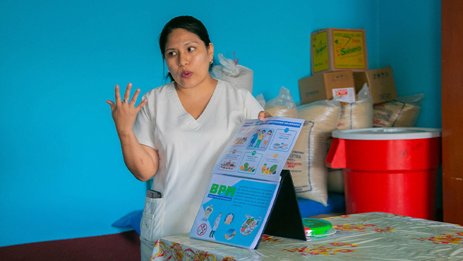 Municipalidad brinda charlas informativas a comedores populares en alimentación saludable