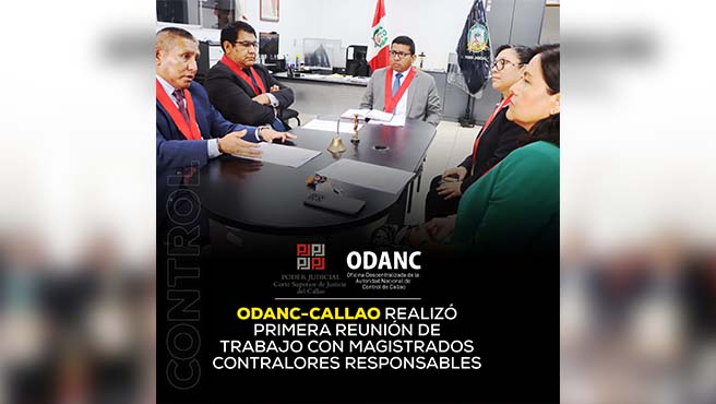 ODANC Callao realizó primera reunión de trabajo con magistrados contralores responsables de las Unidades Descentralizadas