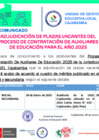 Vista preliminar de documento Adjudicación y Cuadro Final de Auxiliares