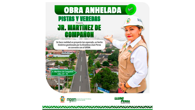 Gestión municipal lidera el desarrollo en la región.