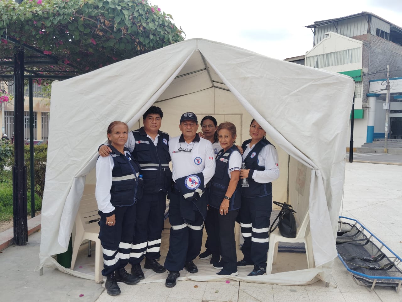 En larga jornada, equipos ofrecieron primeros auxilios y atención médica a los peregrinos