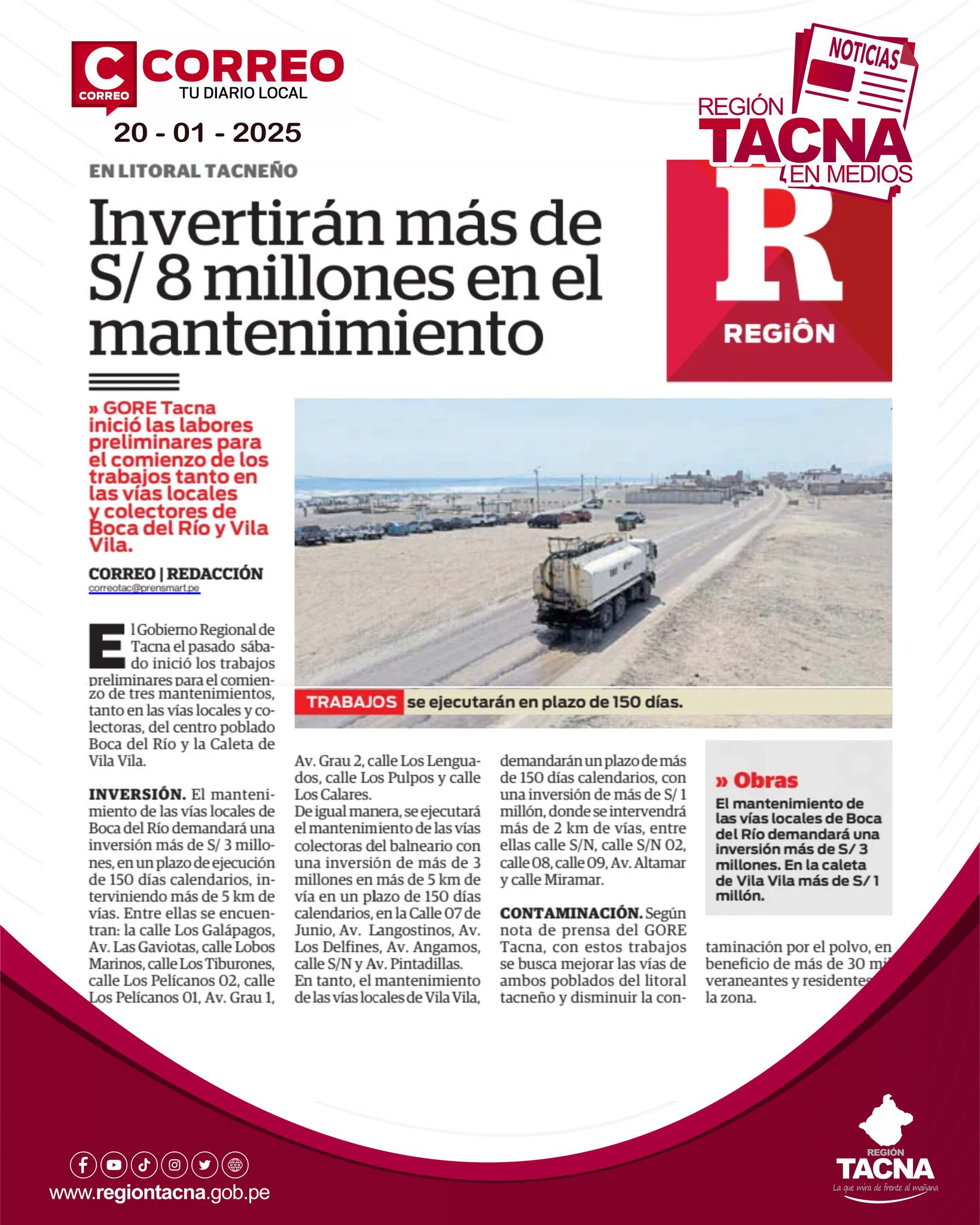 Imagen doble via litoral tacneño