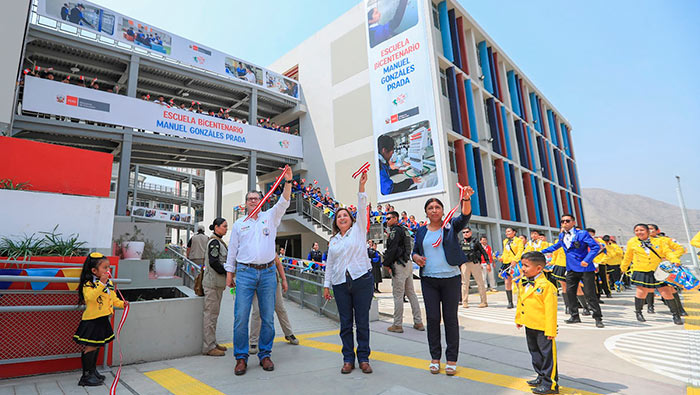 En Huaycán inauguramos nueva Escuela Bicentenario Manuel Gonzáles Prada