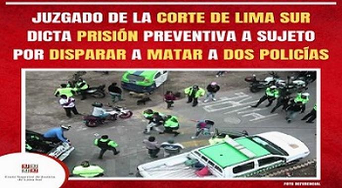 Dictan prisión preventiva a sujeto por disparar a matar a dos policías
