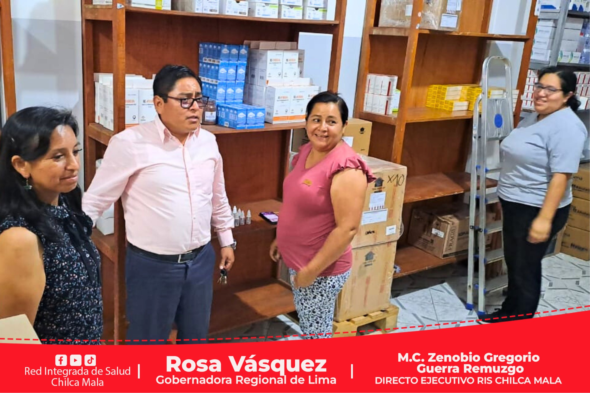 RIS Chilca Mala realiza supervisión inopinada a almacén de medicamentos