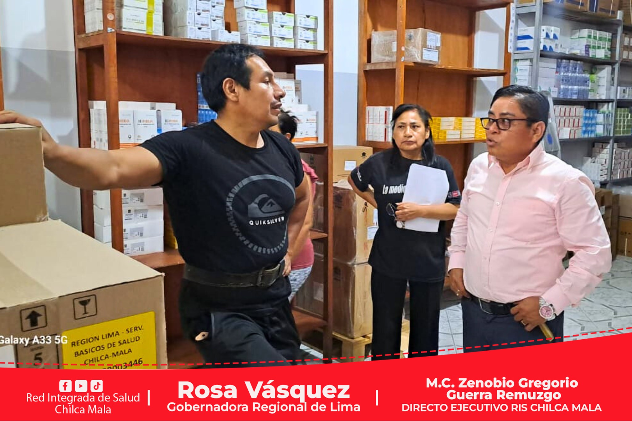 RIS Chilca Mala realiza supervisión inopinada a almacén de medicamentos