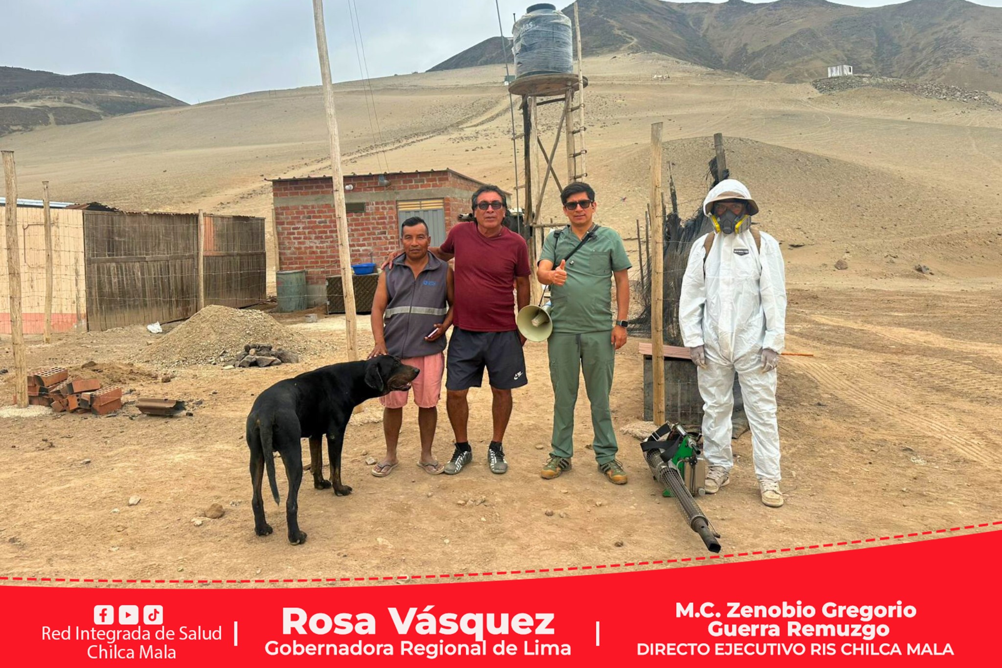 RIS Chilca Mala realiza nebulización espacial ante caso de dengue importado en el anexo de Olof Palme