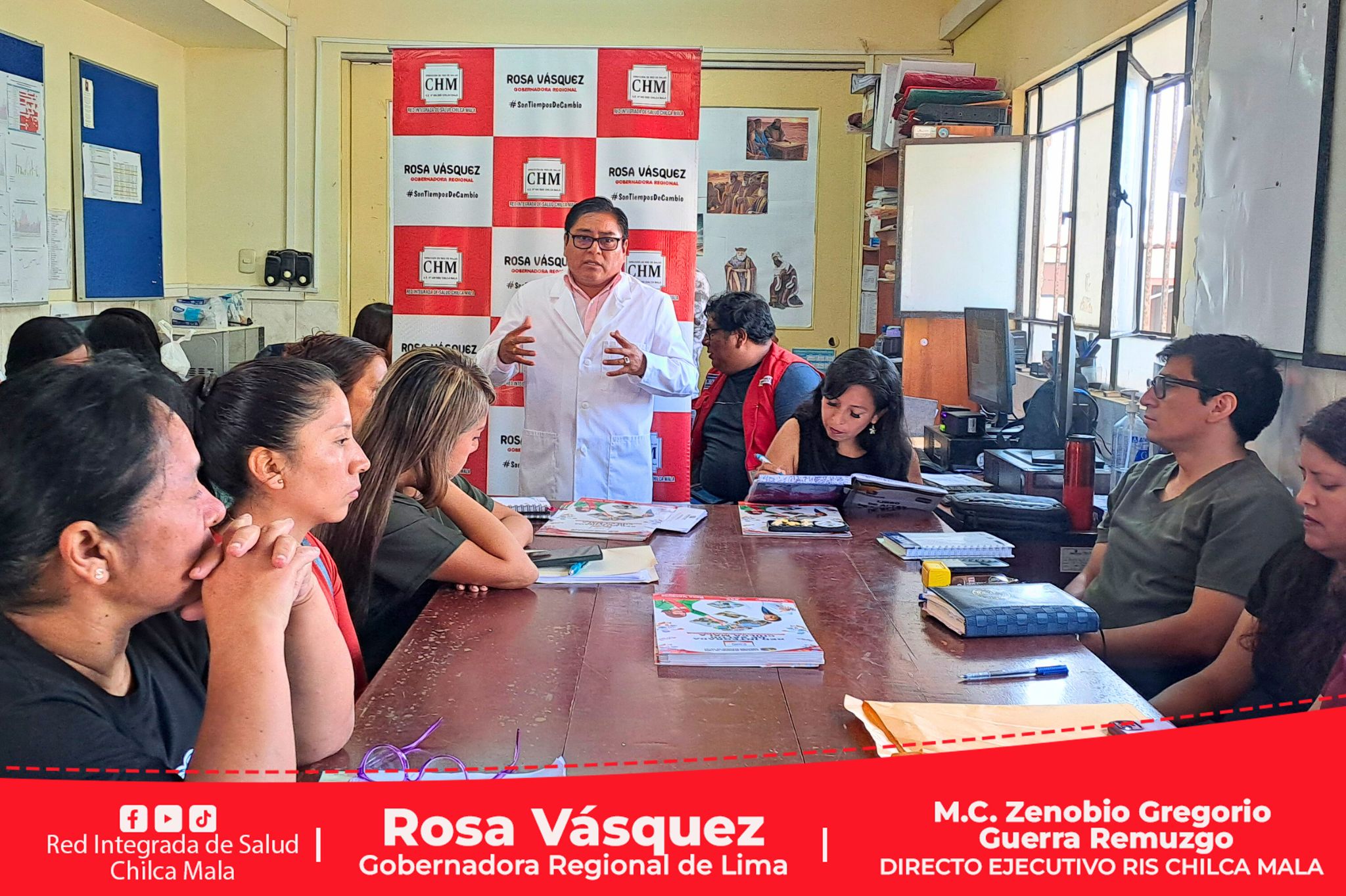 RIS Chilca Mala realiza reunión con todos los jefes de establecimientos de salud