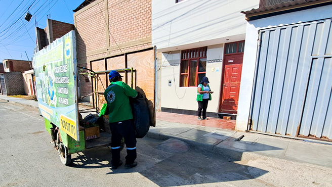 Con éxito se realizó el primer día de la campaña de recojo de inservibles en Huarmey