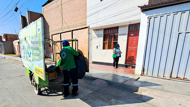 Con éxito se realizó el primer día de la campaña de recojo de inservibles en Huarmey