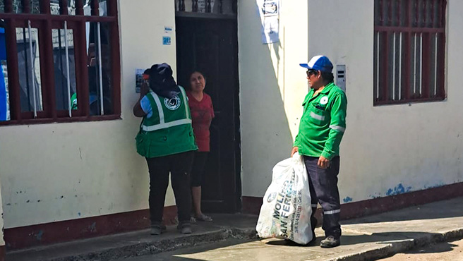 Con éxito se realizó el primer día de la campaña de recojo de inservibles en Huarmey