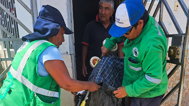 Con éxito se realizó el primer día de la campaña de recojo de inservibles en Huarmey