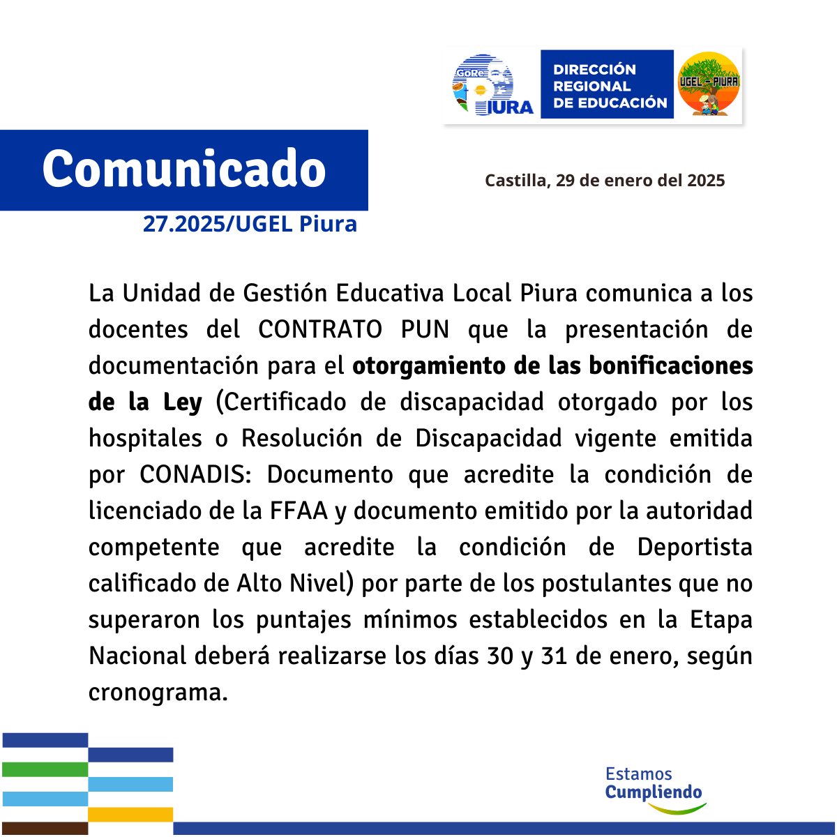 comunicado