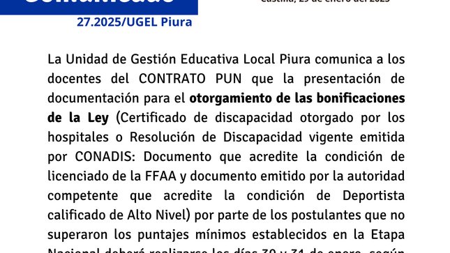 comunicado