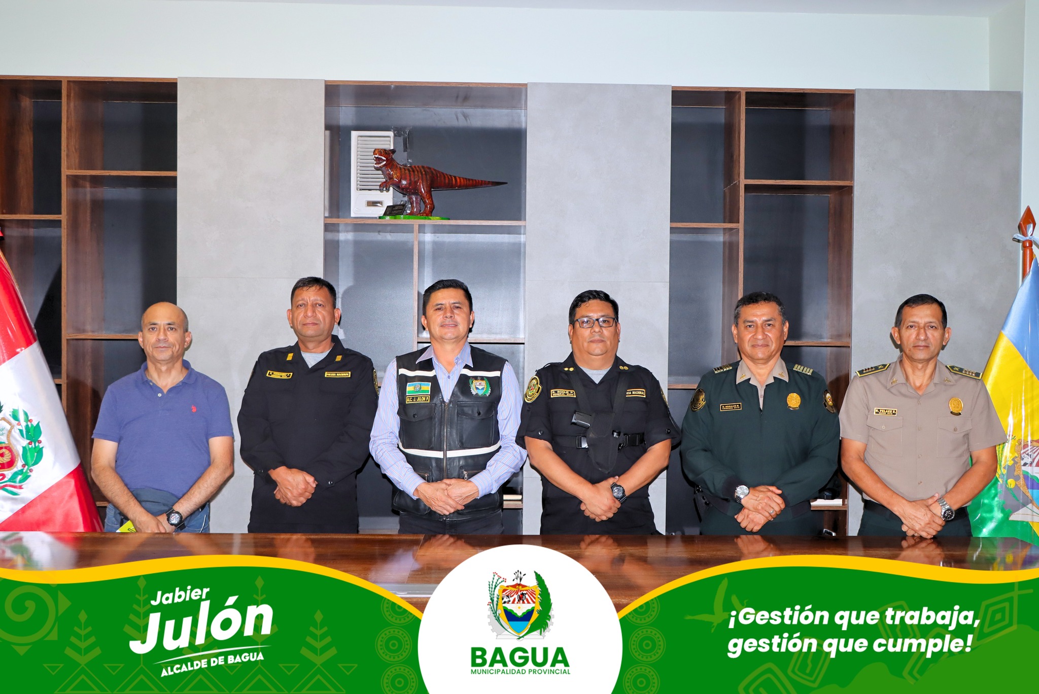 Alcalde Jabier Julón y PNP unen esfuerzos por la seguridad en la Provincia de Bagua