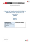 Vista preliminar de documento MANUAL DE PROCEDIMIENTOS DE LA OFICINA GENERAL DE TECNOLOGIA DE LA INFORMACION - OGTI