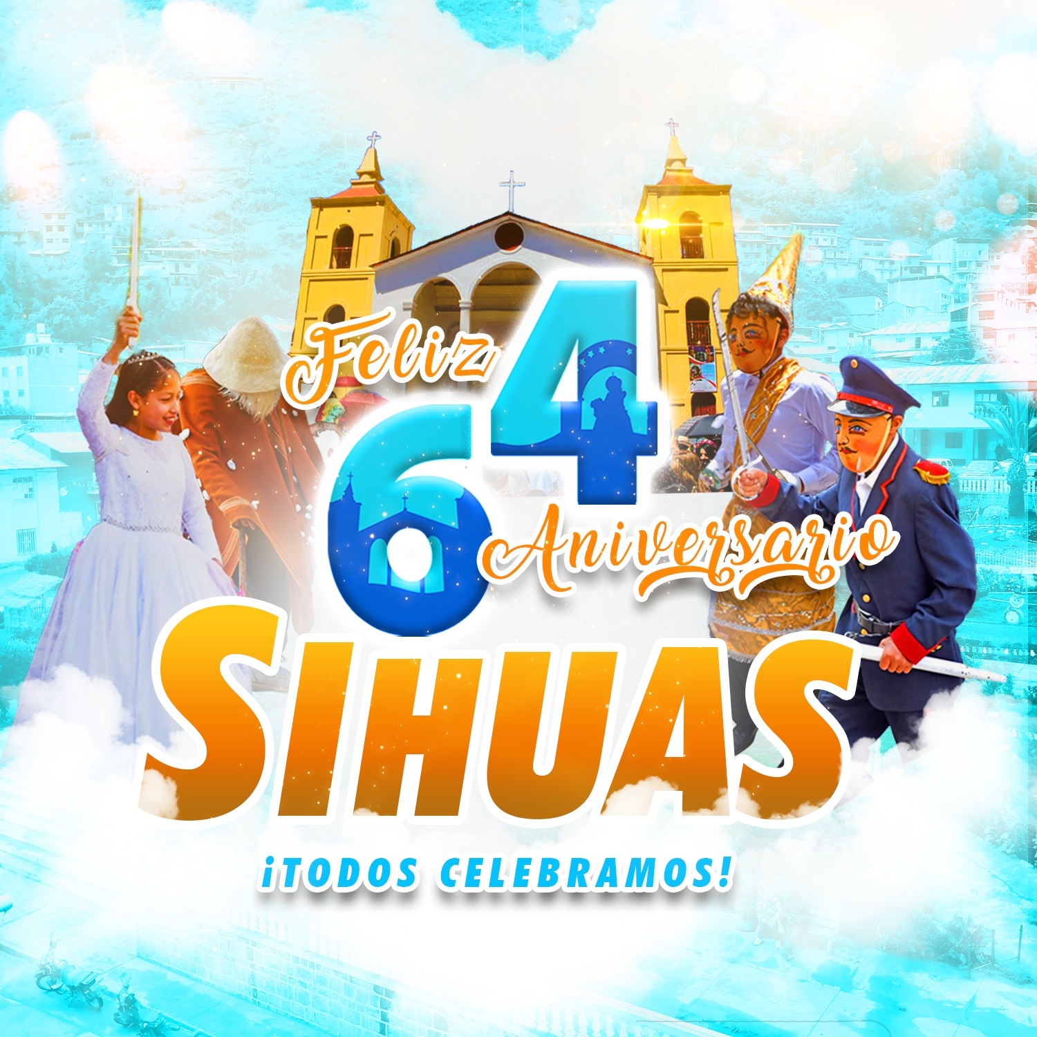 🎉 ¡Feliz 64° Aniversario de Creación Política Provincia de Sihuas! 🎉
Una provincia llena de historia, cultura y orgullo. ¡Celebremos juntos nuestro legado y el futuro que nos une! 🩵