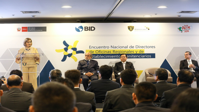 Presidenta del TC Luz Pacheco expuso en encuentro nacional de Oficinas Regionales y Establecimientos Penitenciarios del país