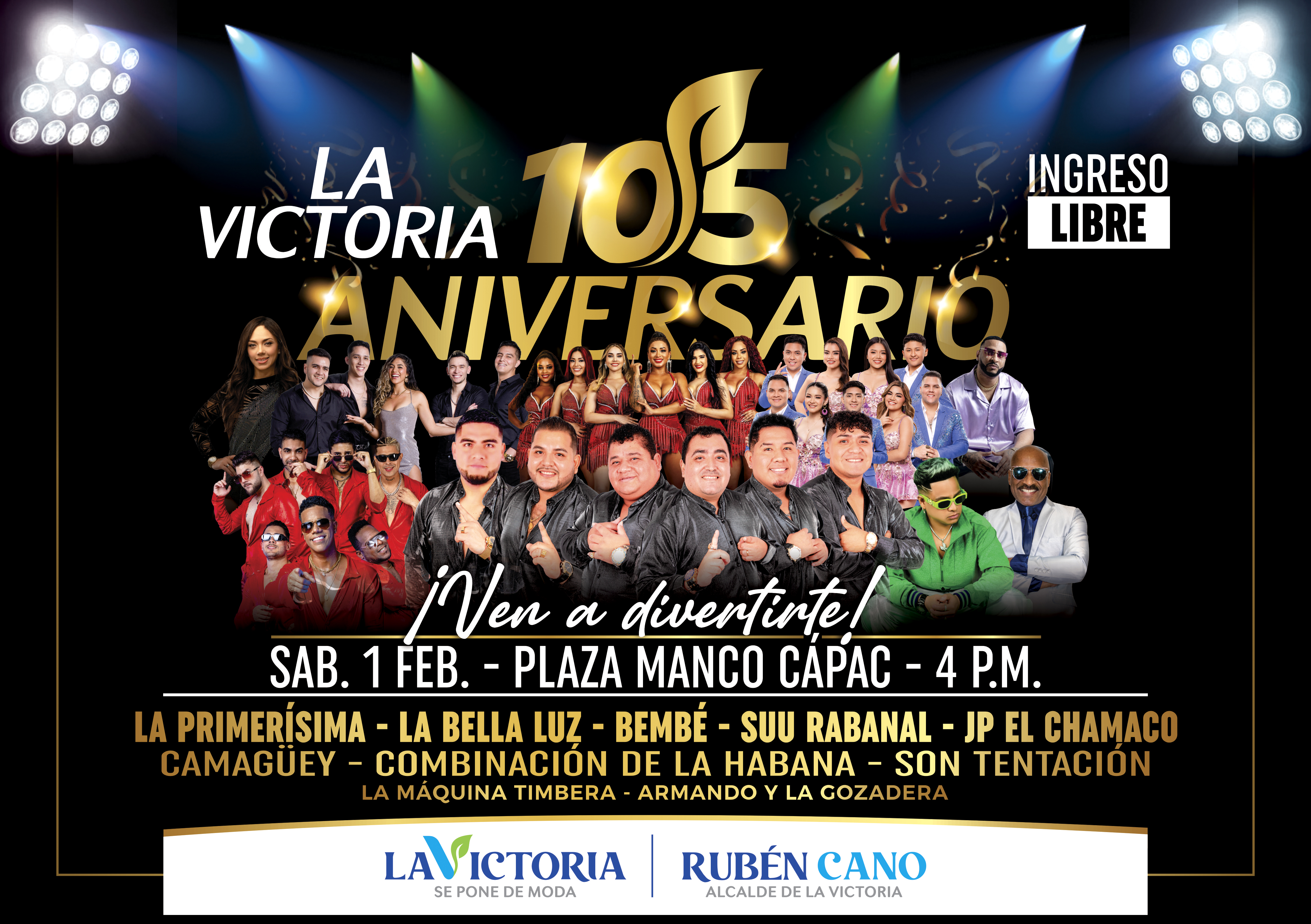 Concierto gratuito este sábado 1 de febrero