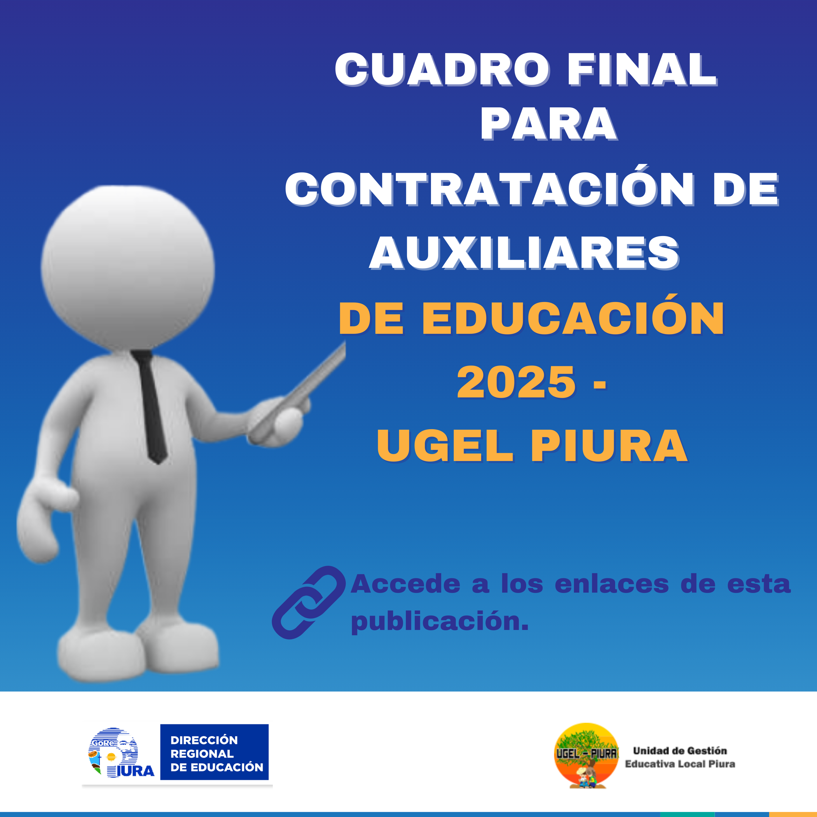 Cuadro final para contrataci贸n de auxiliares de educaci贸n 2025 - UGEL Piura