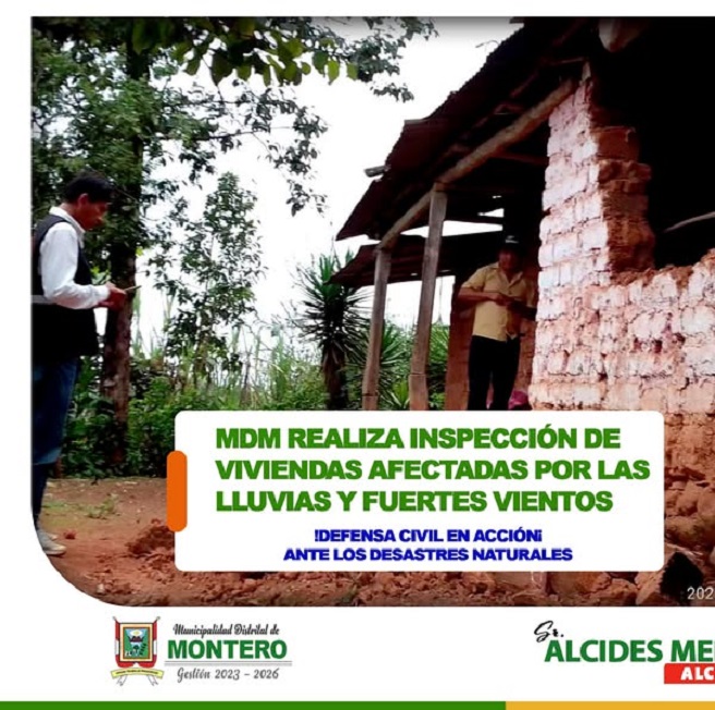 MDM Realiza Inspección de Viviendas Afectadas por la Lluvias y Fuertes Vientos