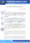 Vista preliminar de documento RESOLUCION DE ALCALDIA N°143-2024-MDT-LM-A