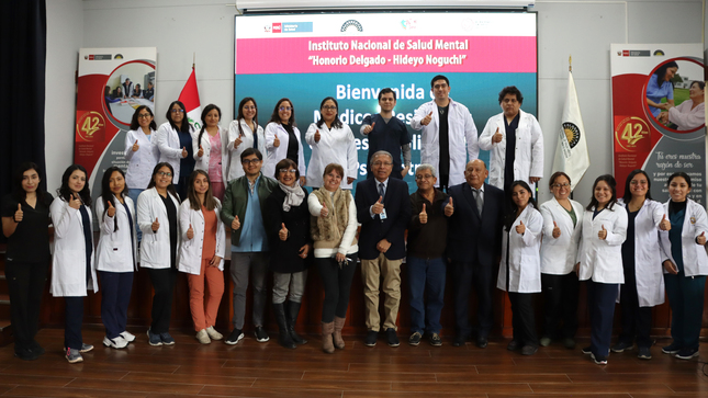 Ceremonia de bienvenida a médicos residentes de Psiquiatría 2024 en el INSM Honorio Delgado – Hideyo Noguchi