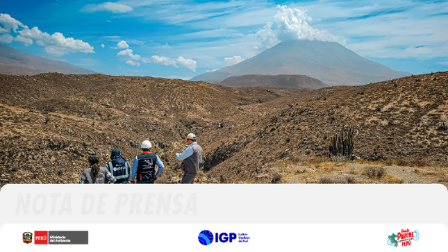 IGP permanece alerta ante el posible descenso de nuevos lahares en zonas aledañas a los volcanes