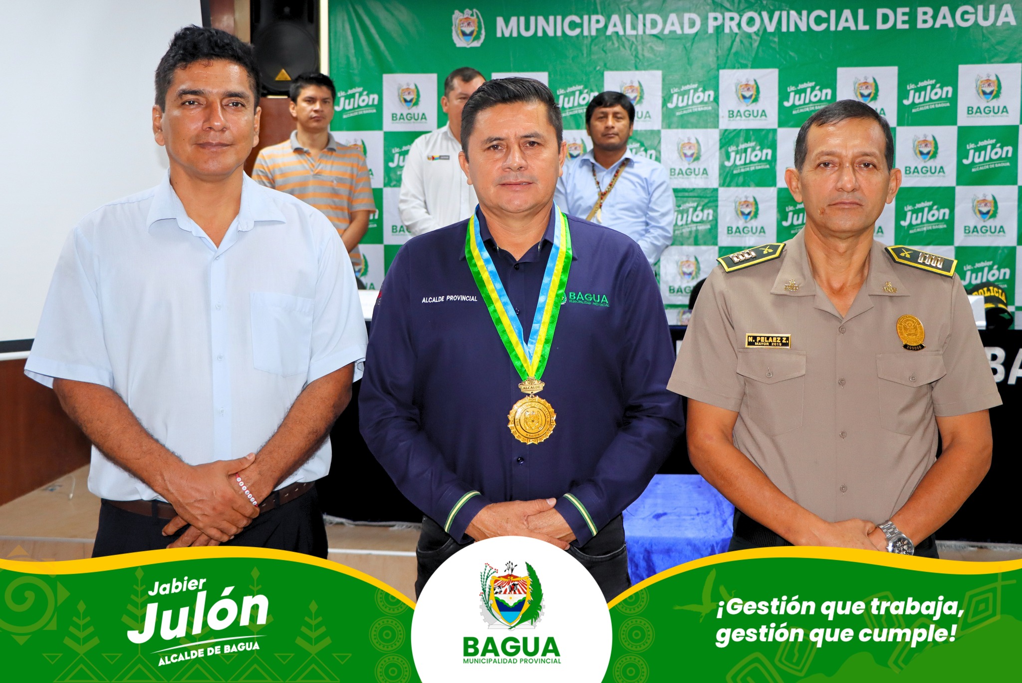 Alcalde Jabier Jul贸n jurament贸 a los nuevos integrantes del COPROSEC - Bagua