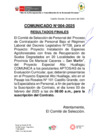 Vista preliminar de documento 7.COMUNICADO N°004-2025_RESULTADOS FINALES_PROYECTO MARISCAL CACERES