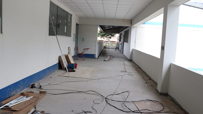 Avance de construcción de instituto