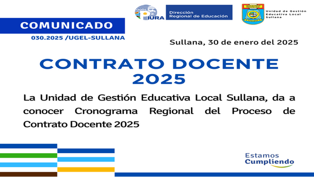 Comunicado N°30-2025