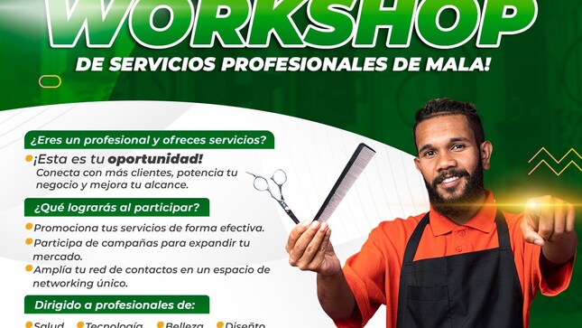🔰 ¡𝐈𝐍𝐒𝐂𝐑𝐈́𝐁𝐄𝐓𝐄 𝐄𝐍 𝐄𝐋 𝐖𝐎𝐑𝐊𝐒𝐇𝐎𝐏 𝐃𝐄 𝐒𝐄𝐑𝐕𝐈𝐂𝐈𝐎𝐒 𝐏𝐑𝐎𝐅𝐄𝐒𝐈𝐎𝐍𝐀𝐋𝐄𝐒 𝐃𝐄 𝐌𝐀𝐋𝐀!
📢La Municipalidad Distrital de Mala, a través de la Subgerencia de Promoción Empresarial y Autorizaciones, invitan a todos los vecinos y profesionales a participar en el próximo “Workshop de Servicios Profesionales de Mala”.
Este workshop está diseñado para potenciar tu negocio y mejorar los servicios que ofreces a tus clientes. Está dirigido a diversos rubros, incluyendo:
✅Salud
✅Tecnología
✅Belleza
✅Diseño
✅Organización
✅Servicios técnicos y más
🚨¡No pierdas esta oportunidad de aprender y crecer profesionalmente!
🌐Para inscribirte, por favor visita el siguiente enlace: https://forms.gle/eGnkznZF5y2myyKu5
📱 Para más información comunícate a los siguientes números: 980-799-363
#𝙈𝙖𝙡𝙖, 𝙪𝙣𝙖 𝙣𝙪𝙚𝙫𝙖 𝙝𝙞𝙨𝙩𝙤𝙧𝙞𝙖 🌄