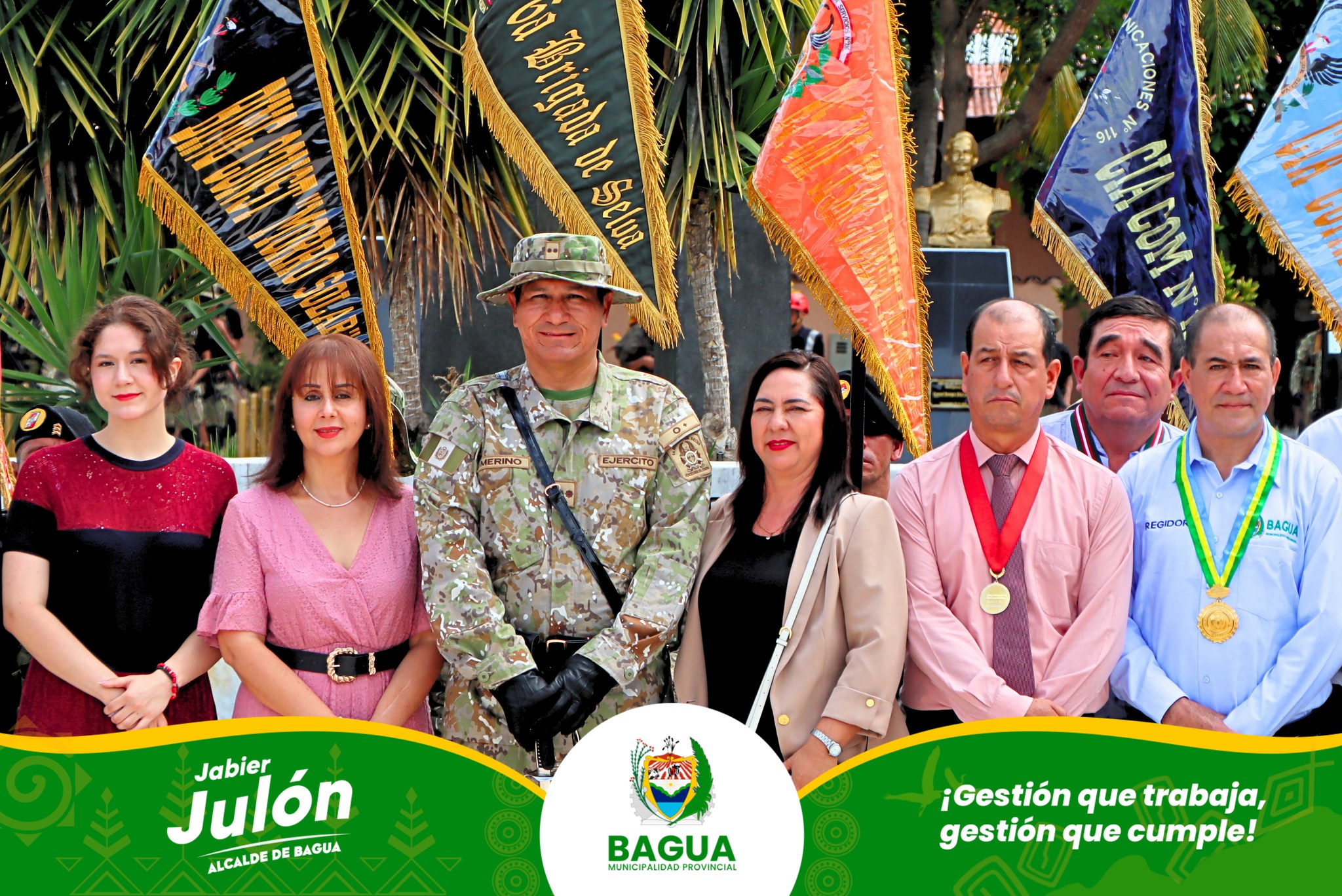 Regidor participa en ceremonia de reconocimiento al Cmdte Gral de la 6ta Brigada de Selva.