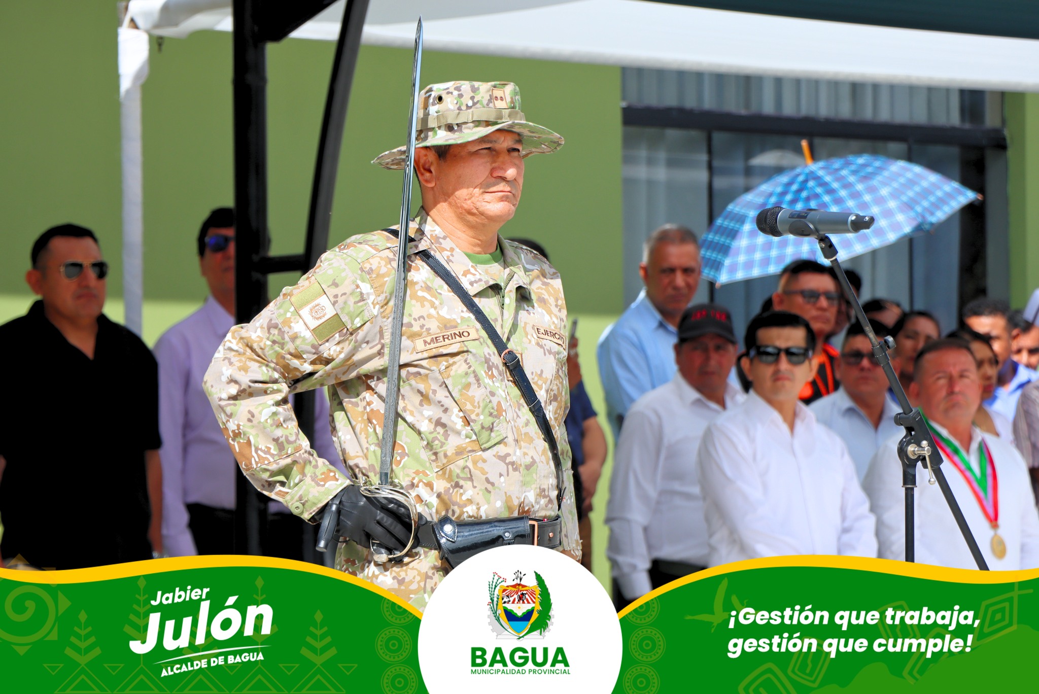 Regidor participa en ceremonia de reconocimiento al Cmdte Gral de la 6ta Brigada de Selva.