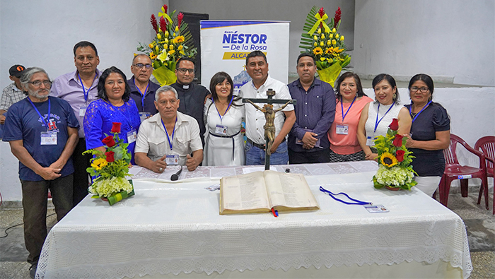 uramento a la nueva junta directiva del AA.HH Villa de Fátima
