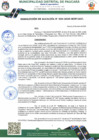 Vista preliminar de documento APROBAR, la modificación presupuestal incorporando al Presupuesto Institucional de la Municipalidad Distrital de Paucará, por Transferencias de Partidas Tipo 01.