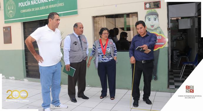 Presidenta de la Corte Superior de Lima Sur continúa con las visitas a sedes judiciales para mejorar los servicios