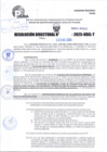 Vista preliminar de documento R.D N° 065-2025