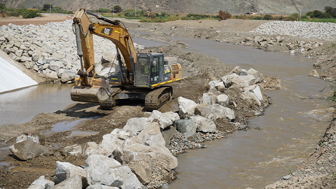 Defensa Civil continúa monitoreando el estado situacional del río Huarmey