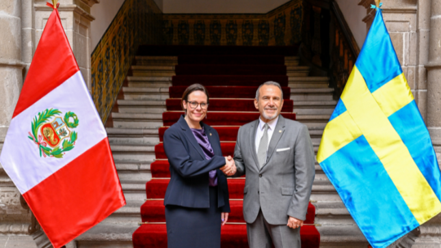 Canciller recibe a ministra de Relaciones Exteriores de Suecia quien realiza visita de trabajo al Perú para fortalecer la relación bilateral