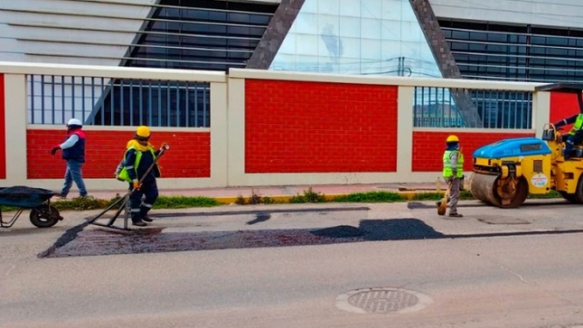 Inician mantenimiento vial para la Festividad de la Virgen de la Candelaria 2025