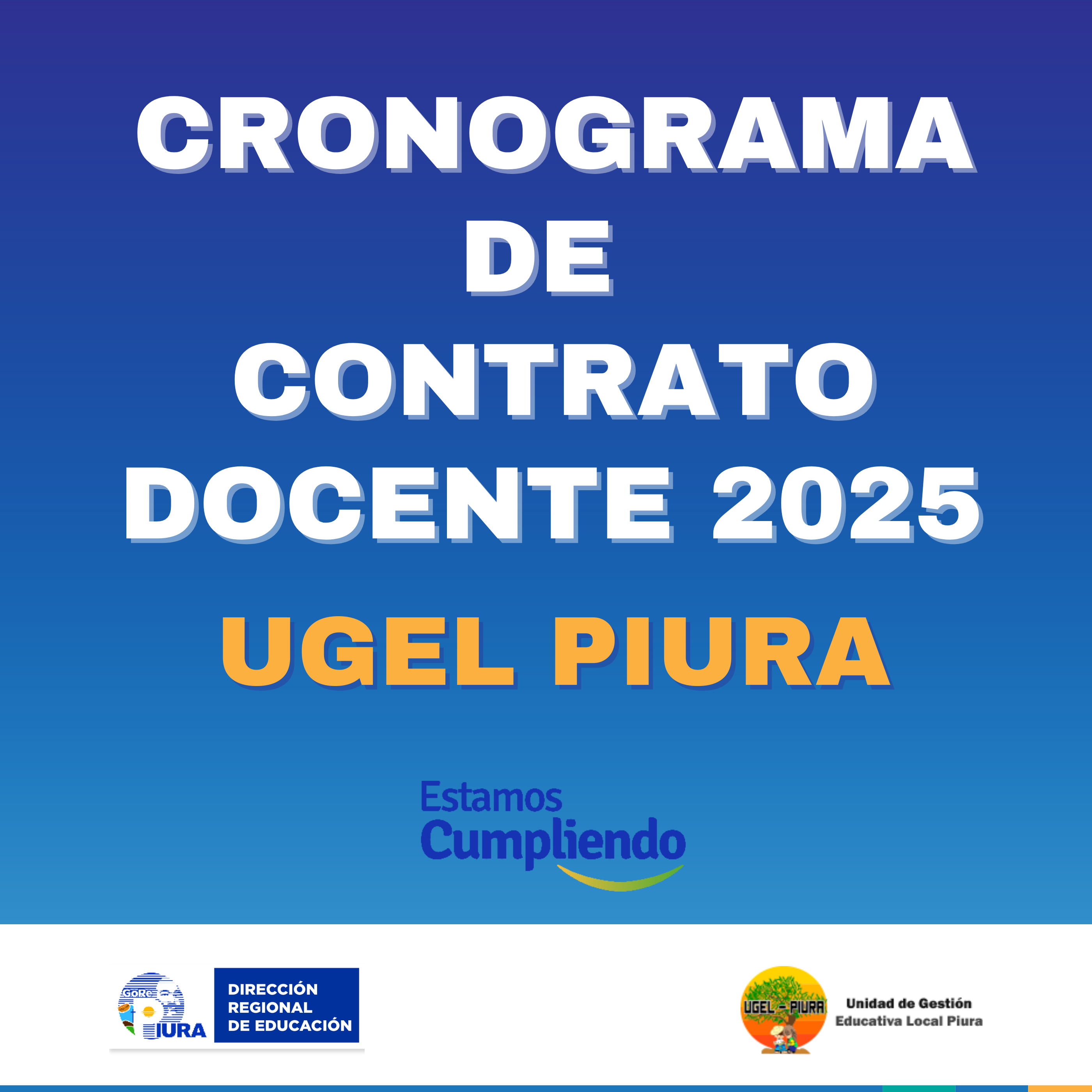 Cronograma Regional de Contrataci贸n Docente 2025