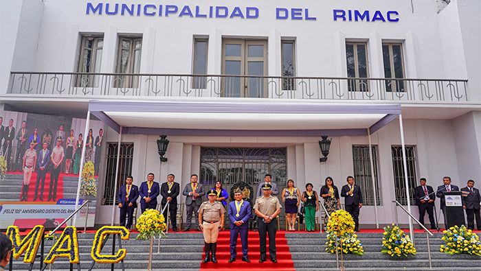 sesión solemne por el 105º aniversario de nuestro querido distrito del Rímac